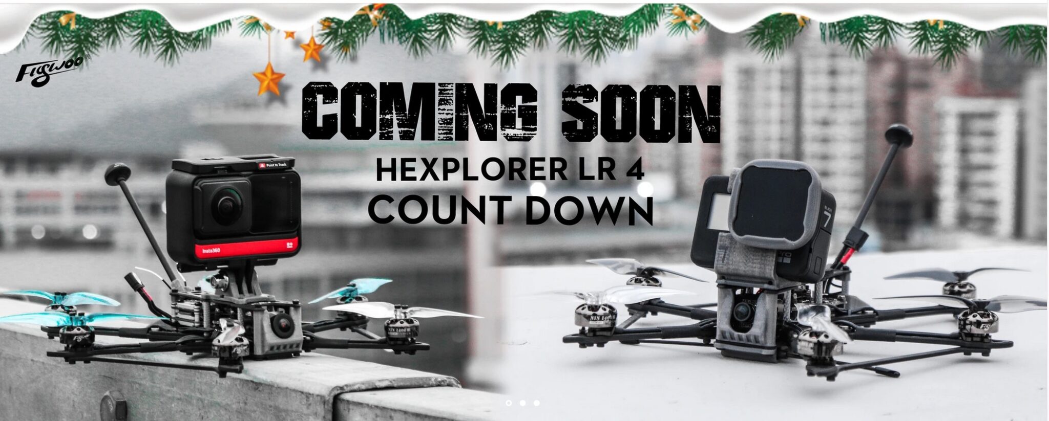 HEXplorer LR 4 Hexa-copter Bnf Count donw ! - FLYWOO
