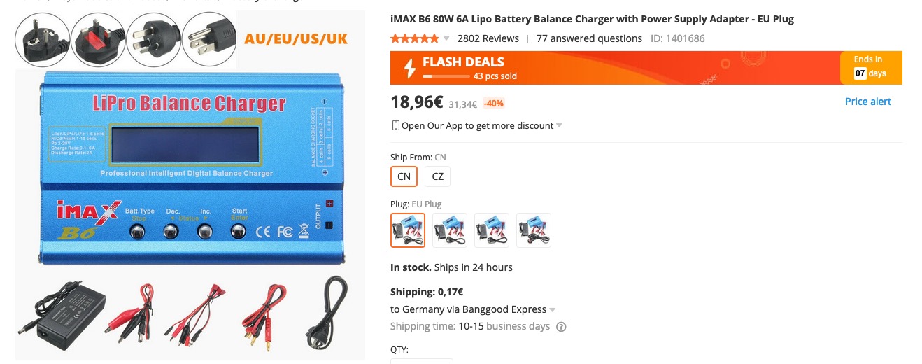 iMax B6 Lader im BG Sale » DrFrantic77 Blog rund um FPV Drohnen