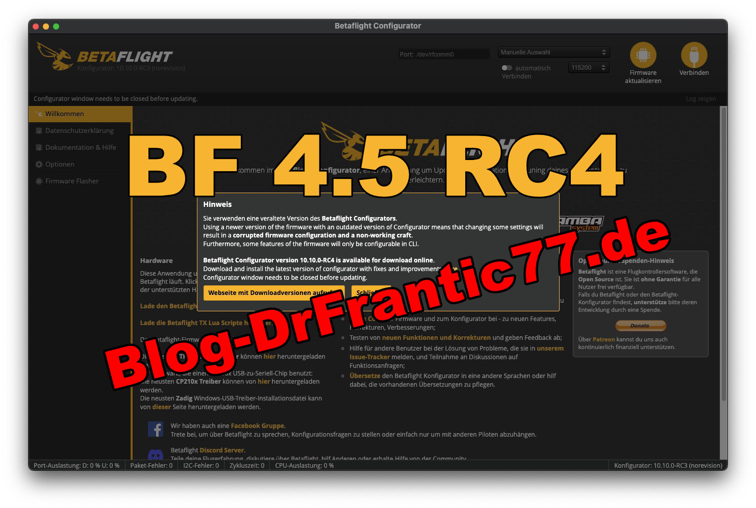 BetaFlight 4.5 RC4 verfügbar » DrFrantic77 Blog rund um FPV Drohnen